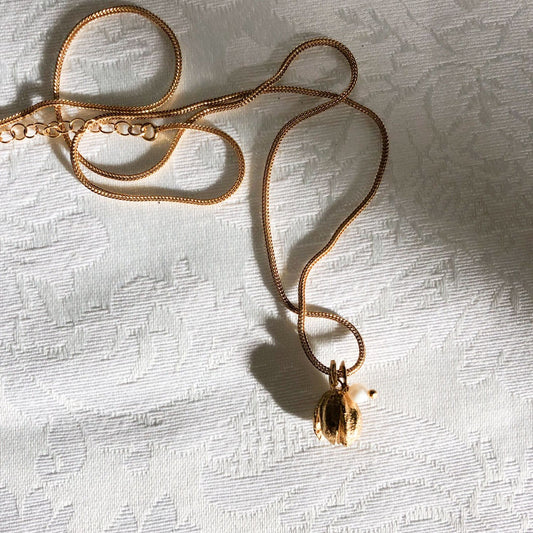 Seed pod necklace